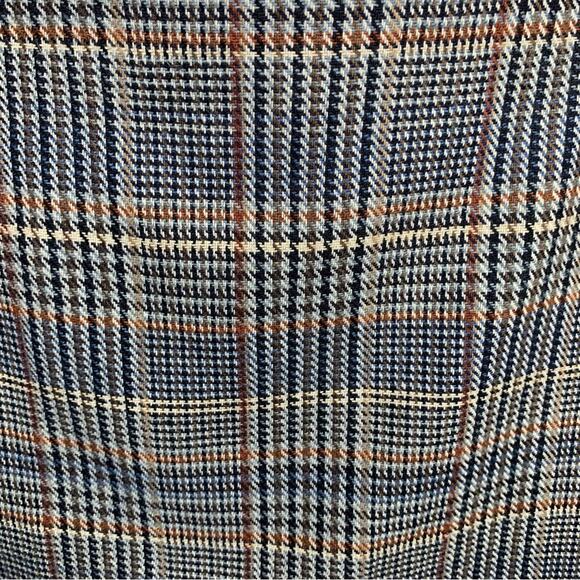 Calvin Klein Plaid Classic Pencil Skirt Faux Wrap Full Lining Size 8 - Picture 9 of 11